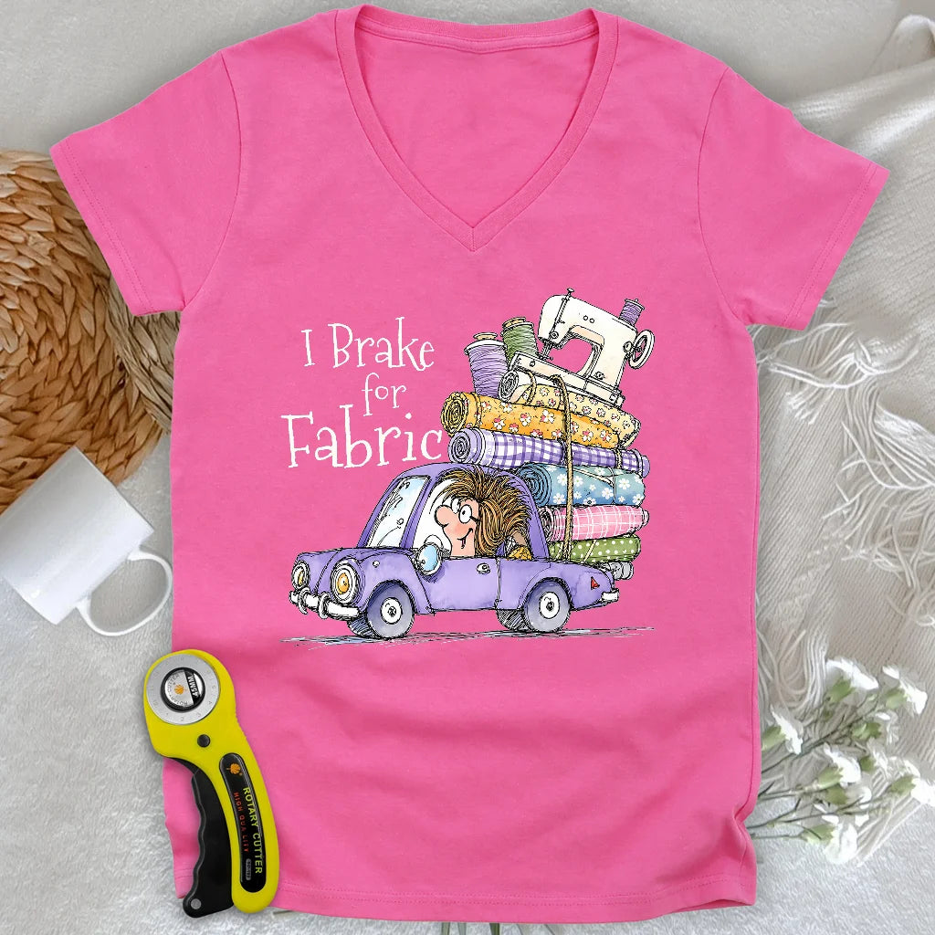 Brake for Fabric Lady V-neck