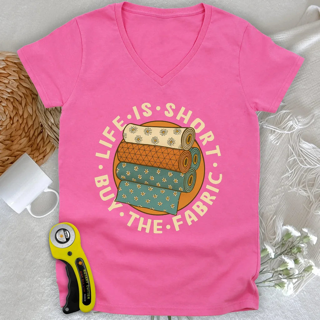 Buy The Fabric Lady V-neck