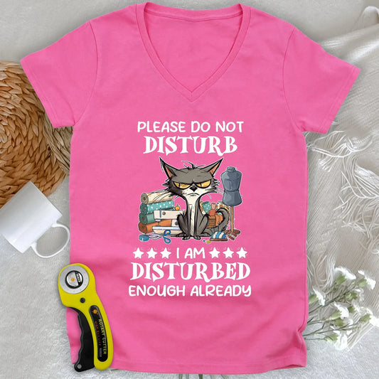 Disturbed Lady V-neck