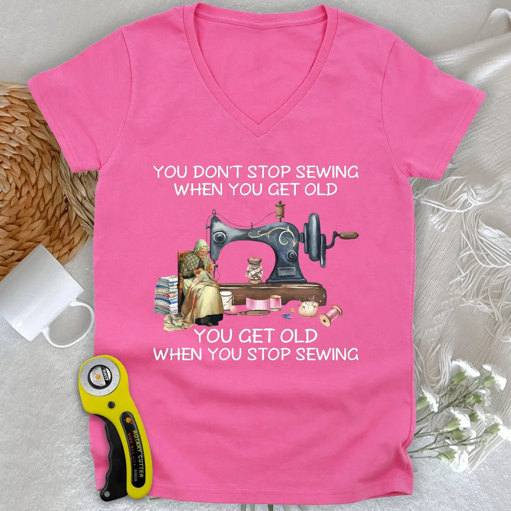 Forever Sewing Lady V-neck