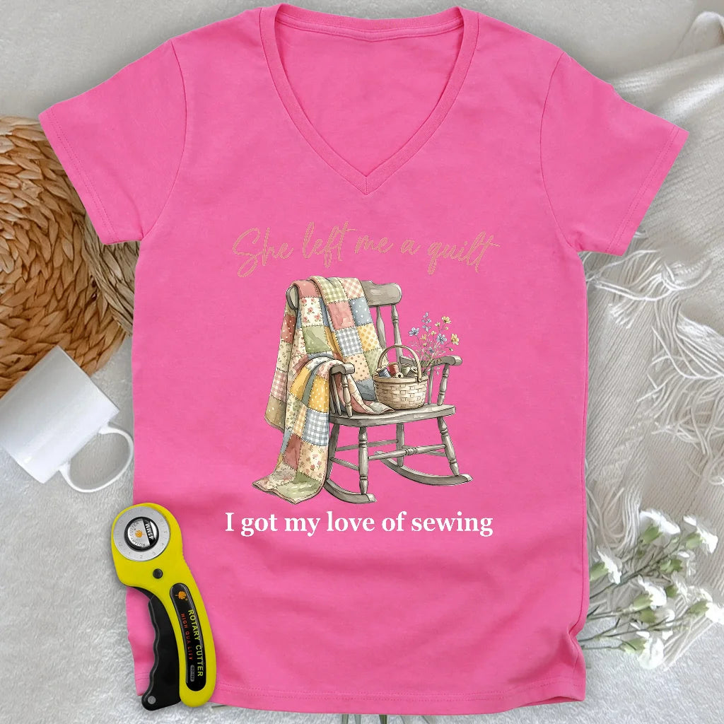 Love Passed Down Lady V-neck