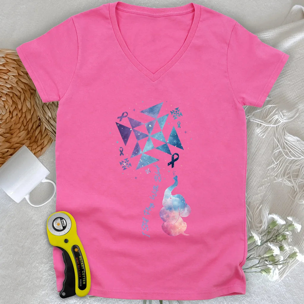 Pinwheel Lady V-neck