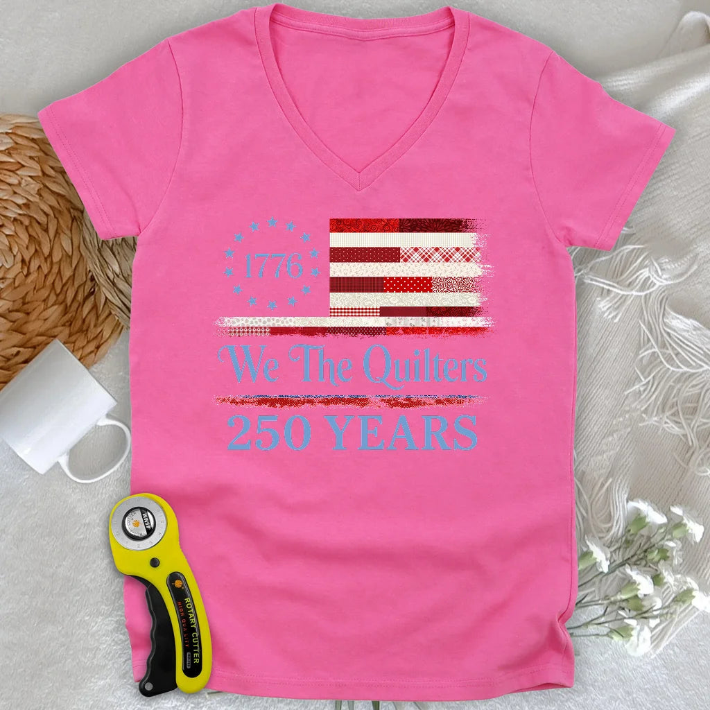Quilters of Liberty Lady V-neck