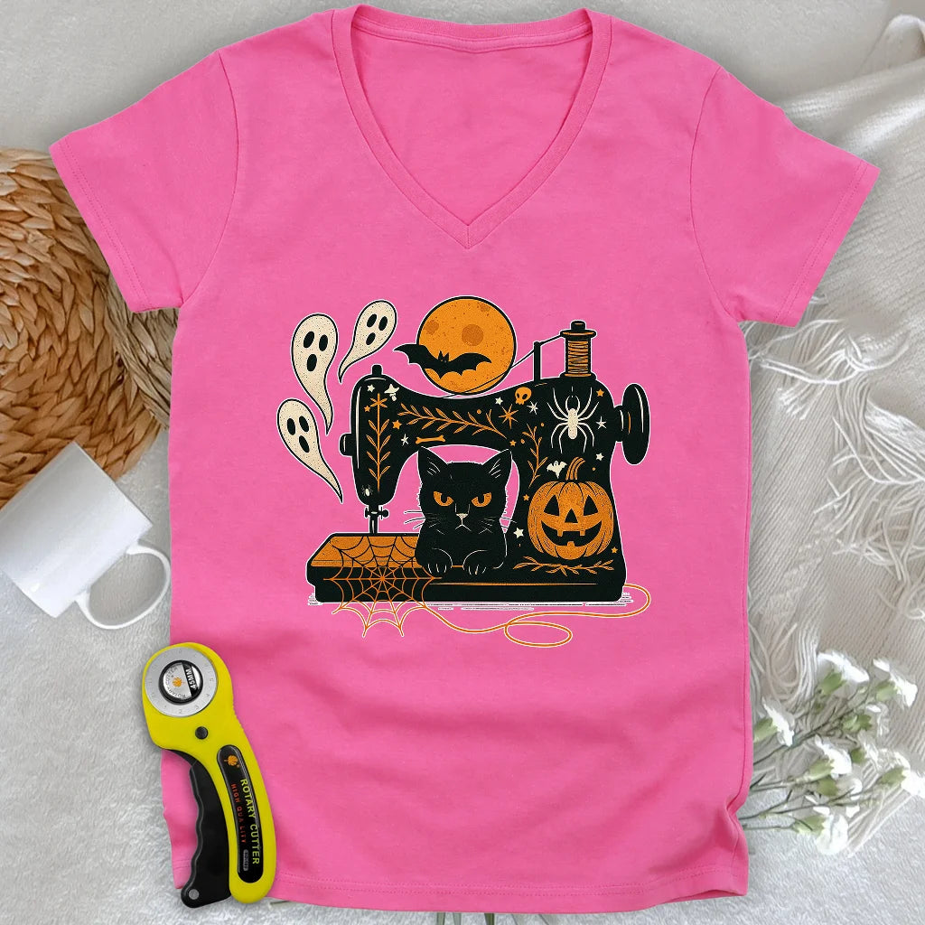 Sewn in Shadow Lady V-neck