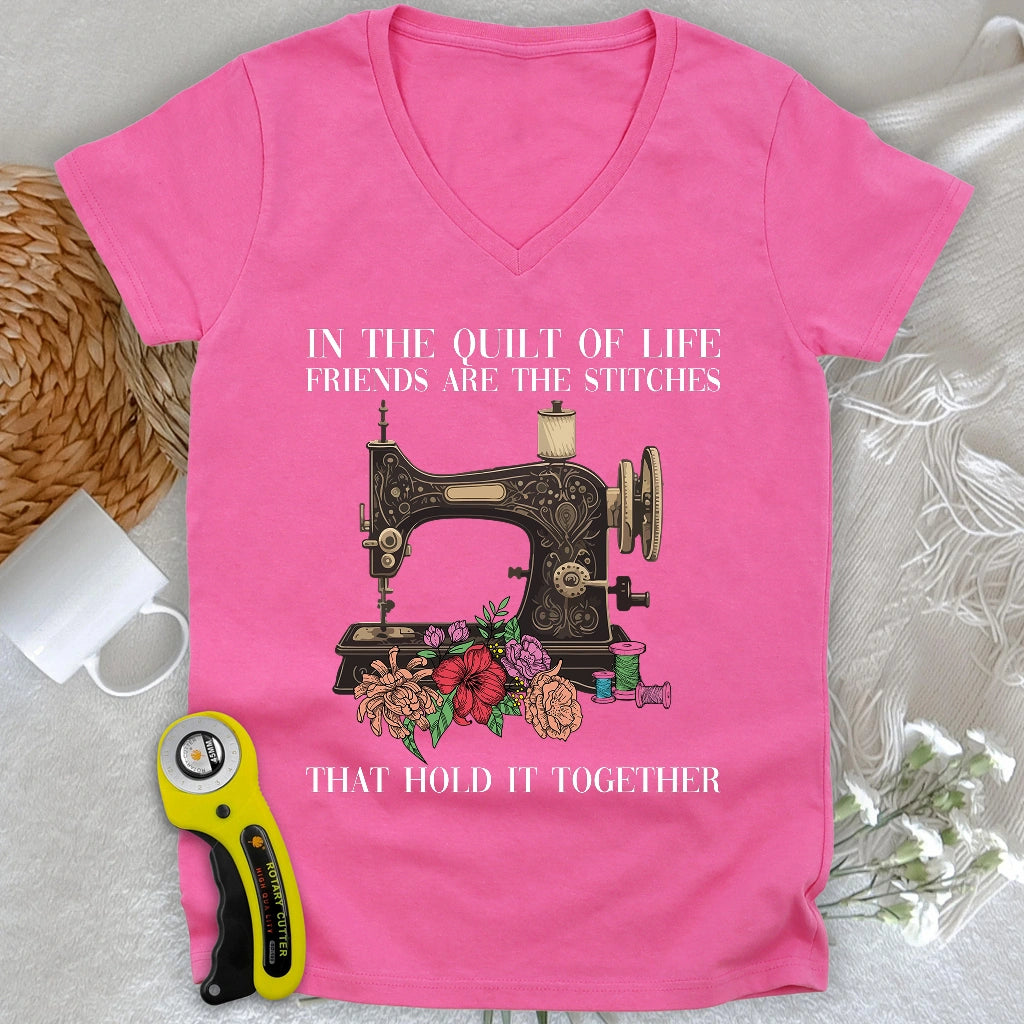 The Quilt Of Life V-neck