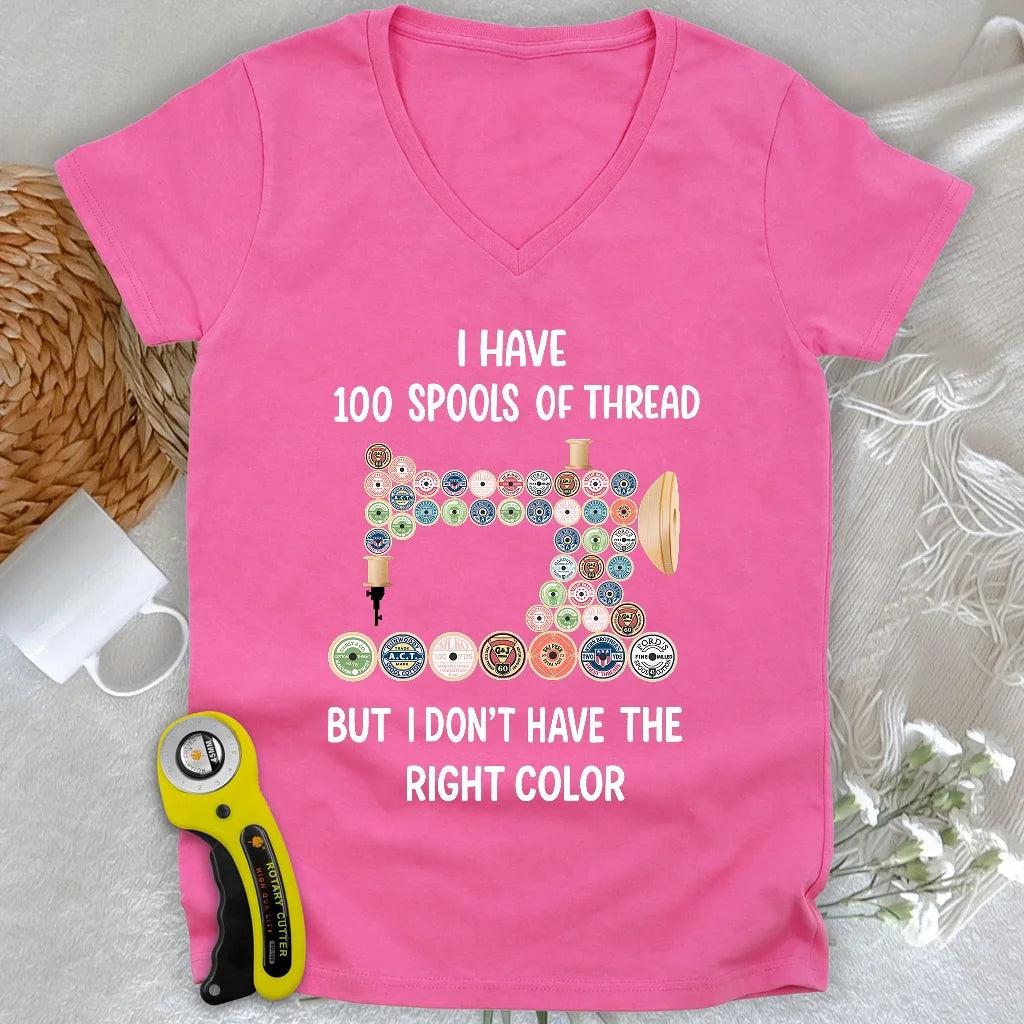 Threadful but Colorless Lady V-neck