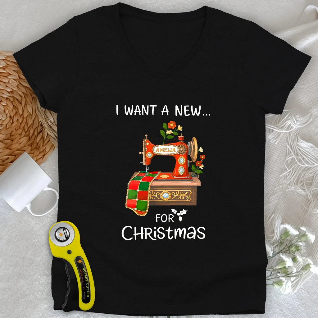 A New Machine Lady V-neck