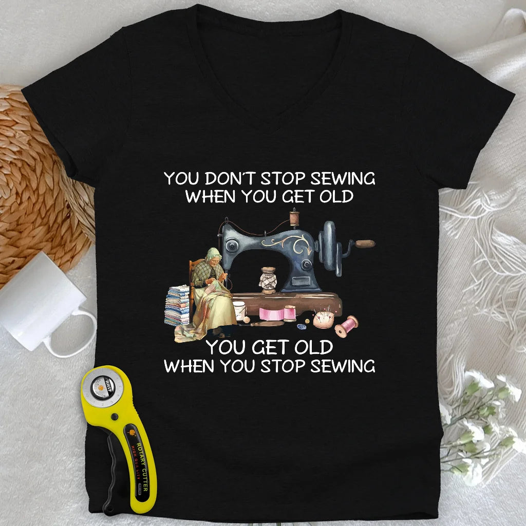 Forever Sewing Lady V-neck