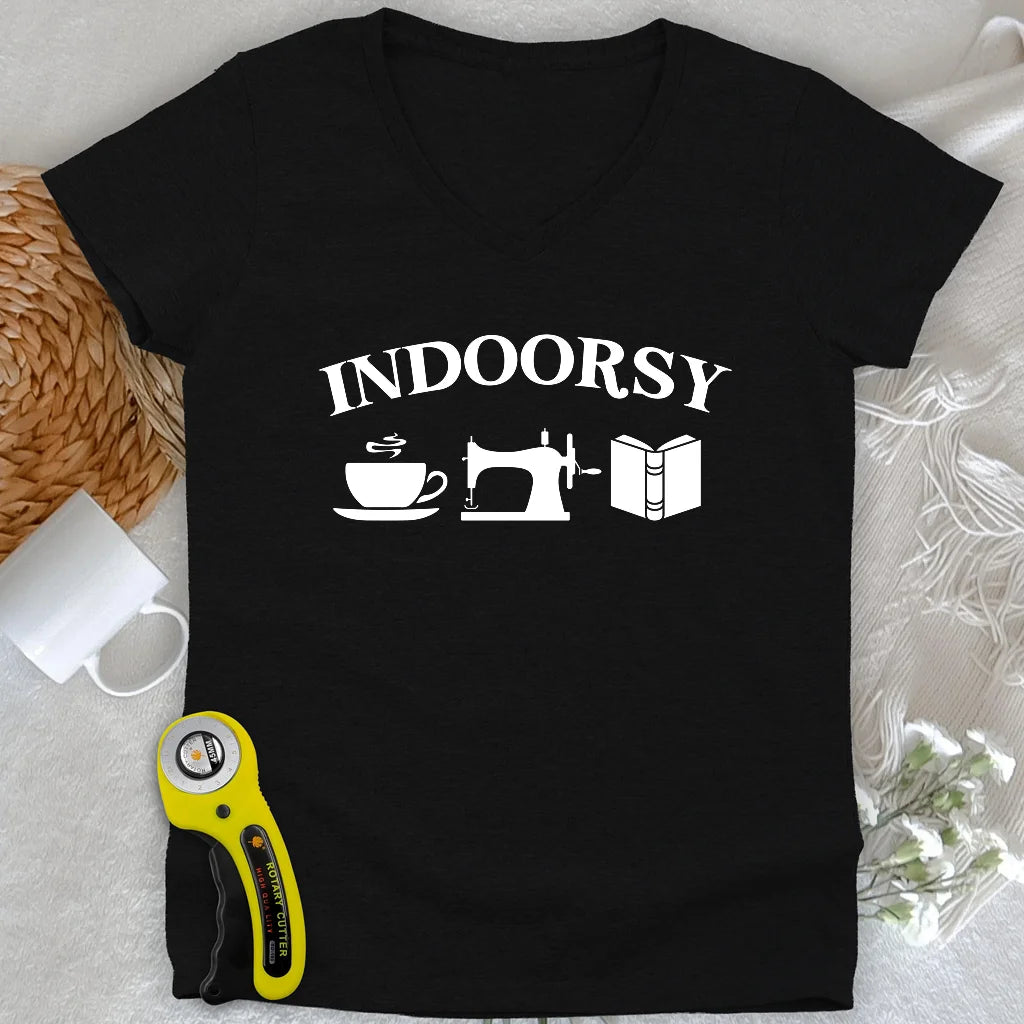 Indoorsy Lady V-neck