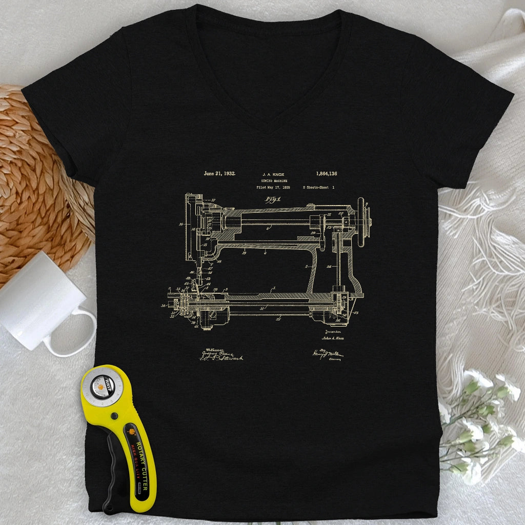 Sewing Machine V-neck