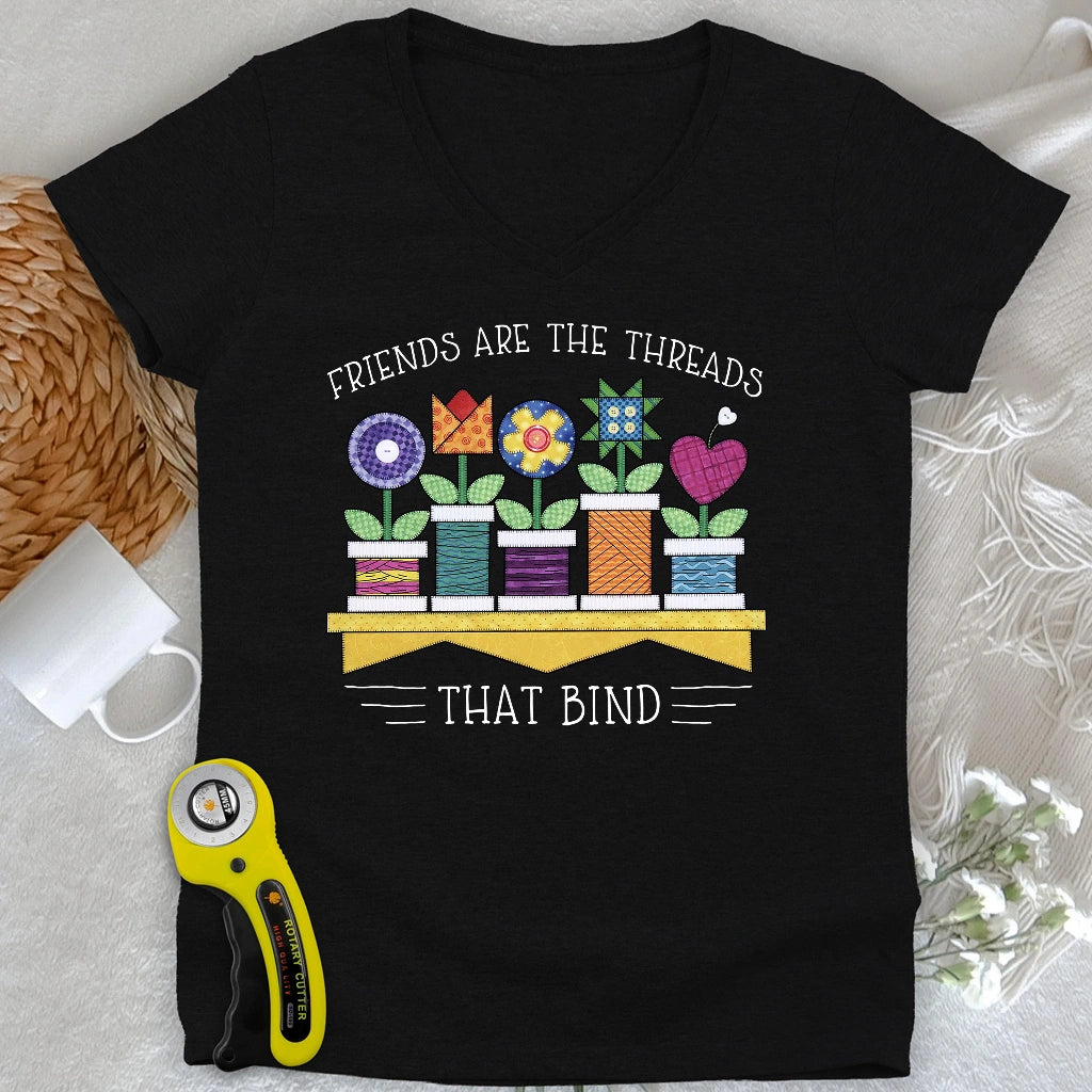 Spool Flowers Lady V-neck