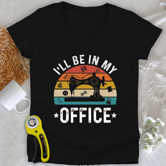 Vintage Office Lady V-neck