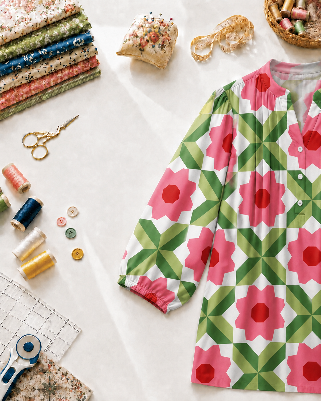 Sewing Journal blouse