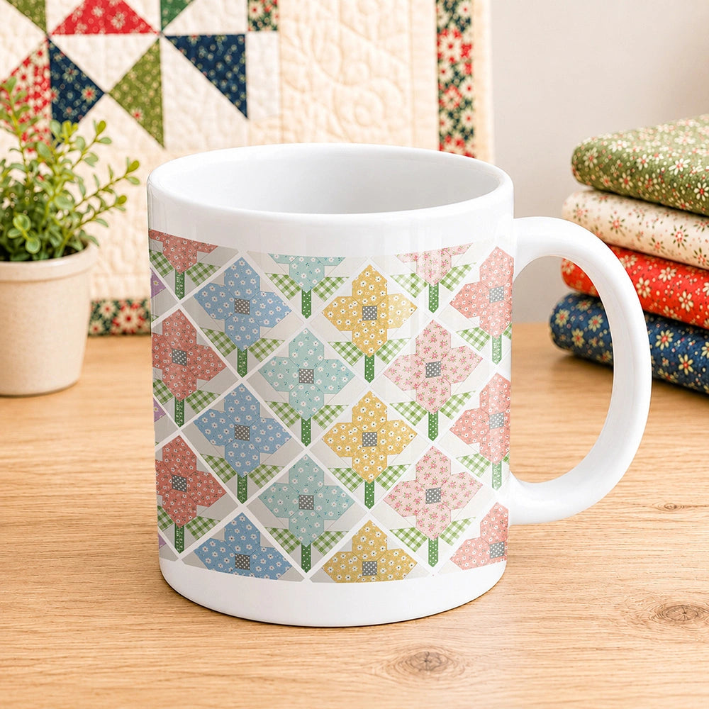 Flower Patchwork 11oz Mug
