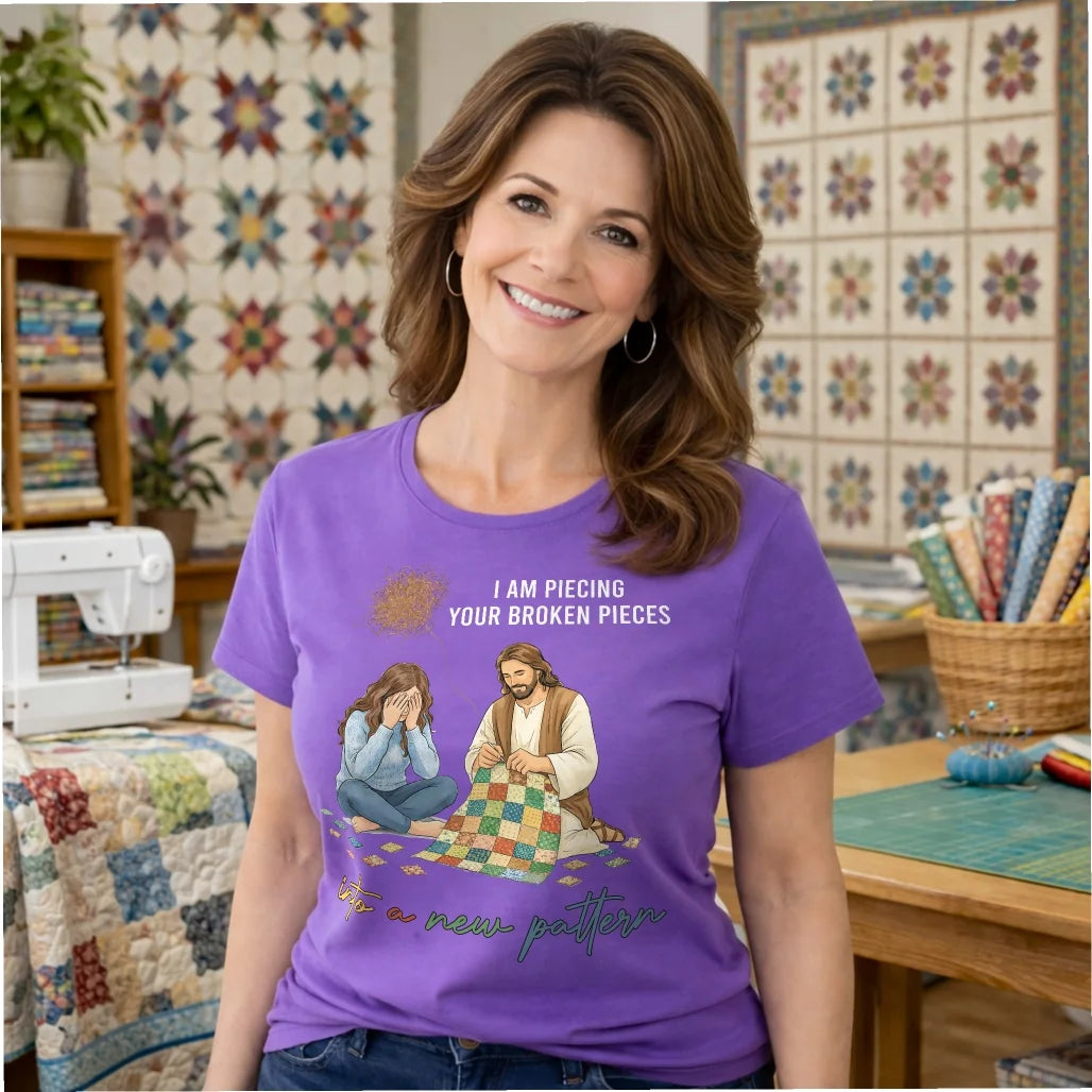 T-shirt Dieu reconstitue les morceaux brisés