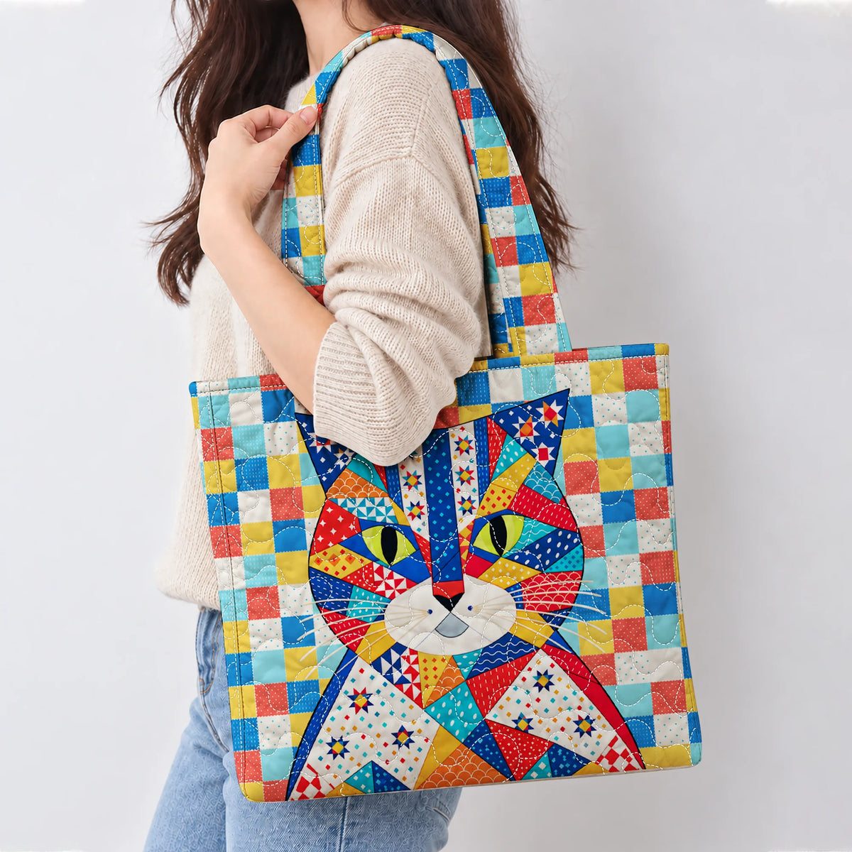 Patchwork Whiskers Tote