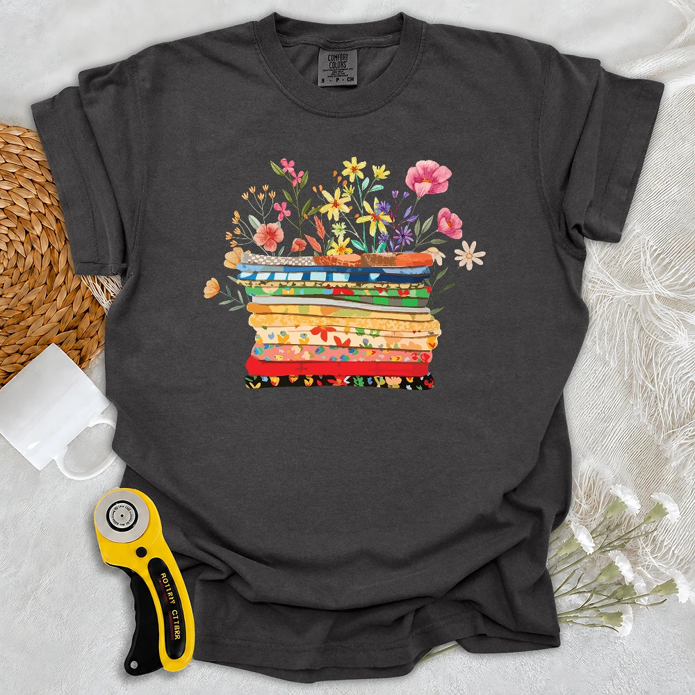 Comfort Colors Floral Fabric T-shirt