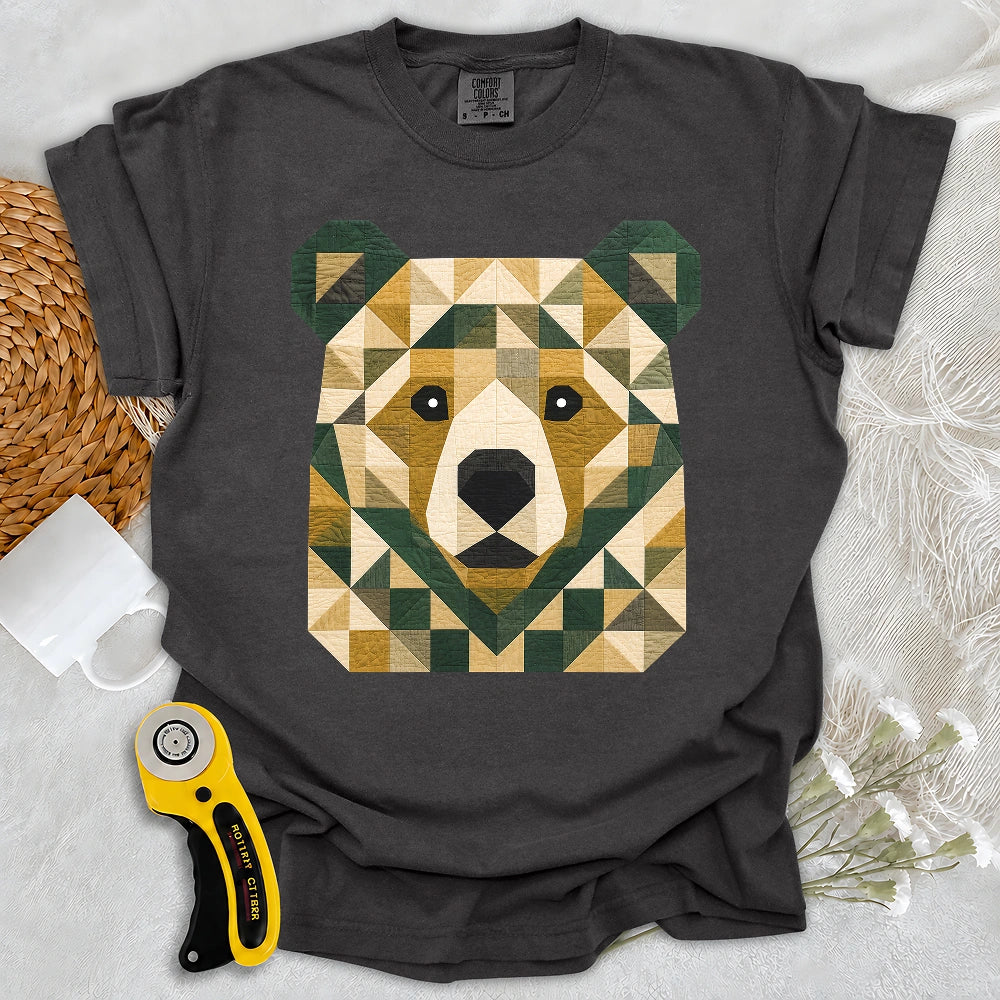 Comfort Colors Patchwork Forest Bear T-shirt
