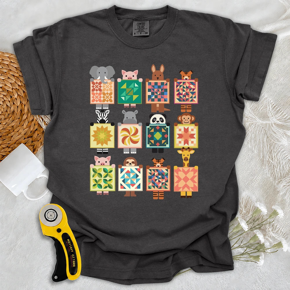 Comfort Colors Woodland Patchwork Crew T-shirt