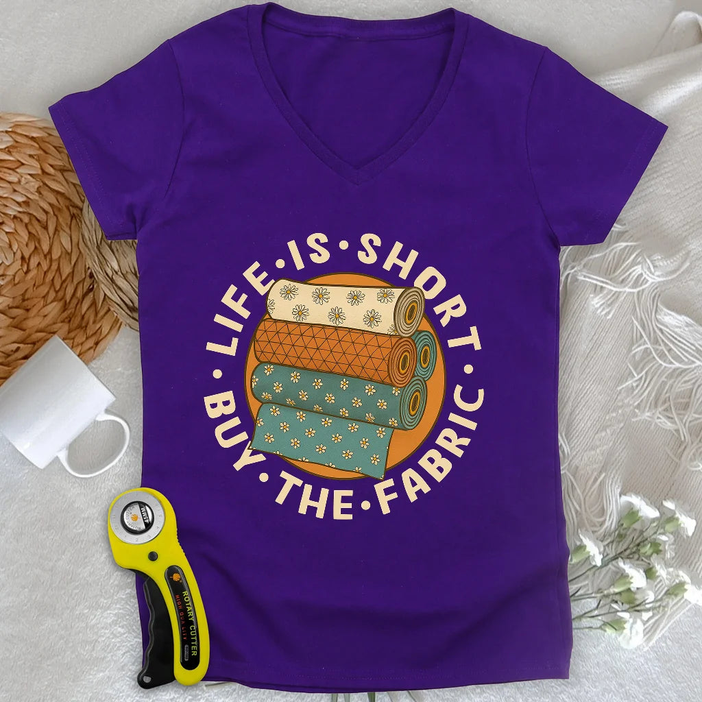 Buy The Fabric Lady V-neck