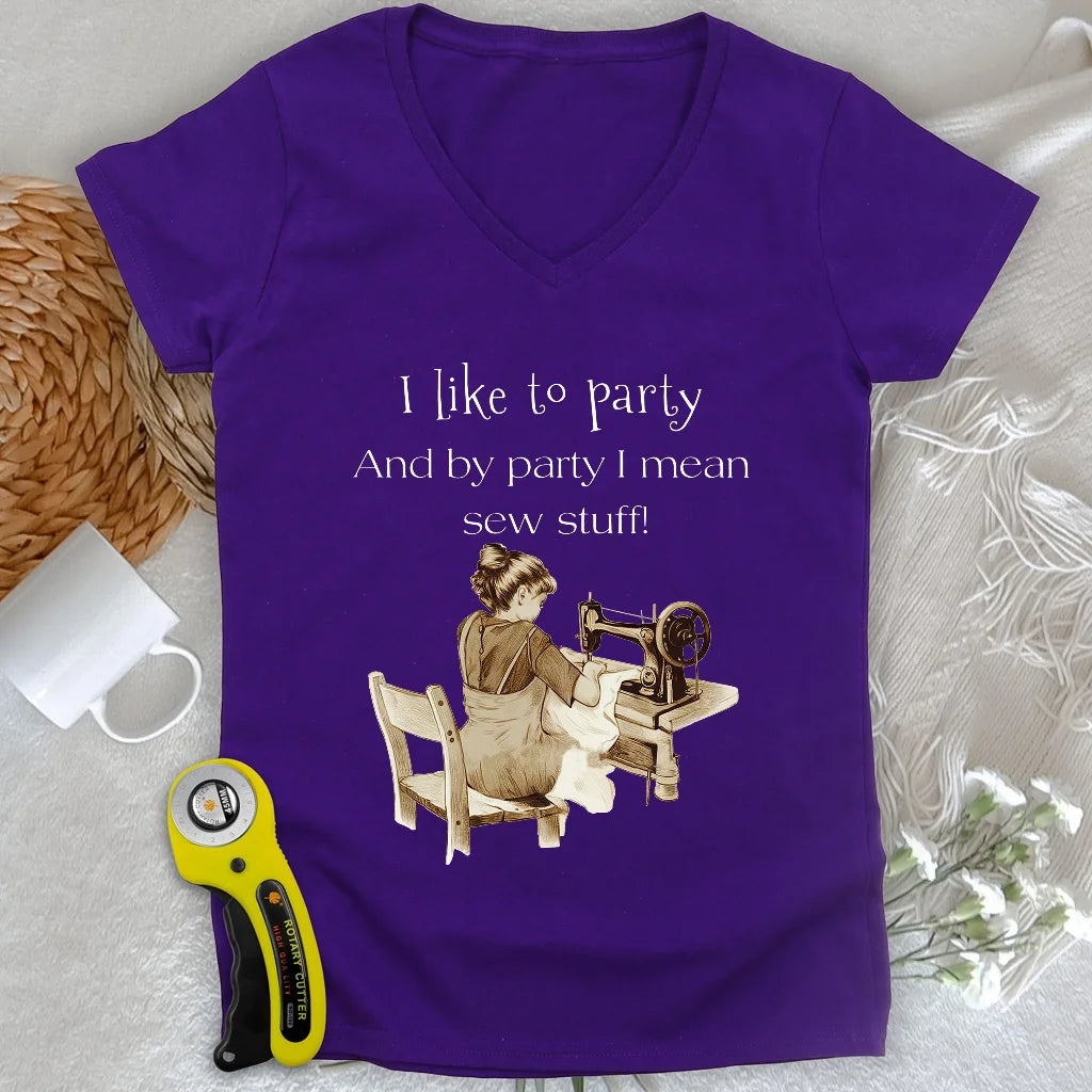 Kind of Party Lady V-neck