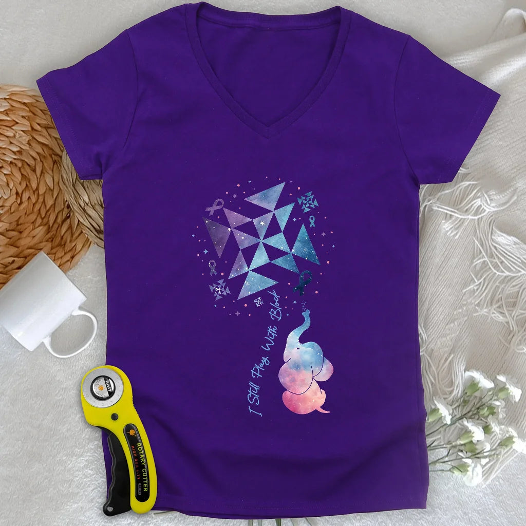Pinwheel Lady V-neck