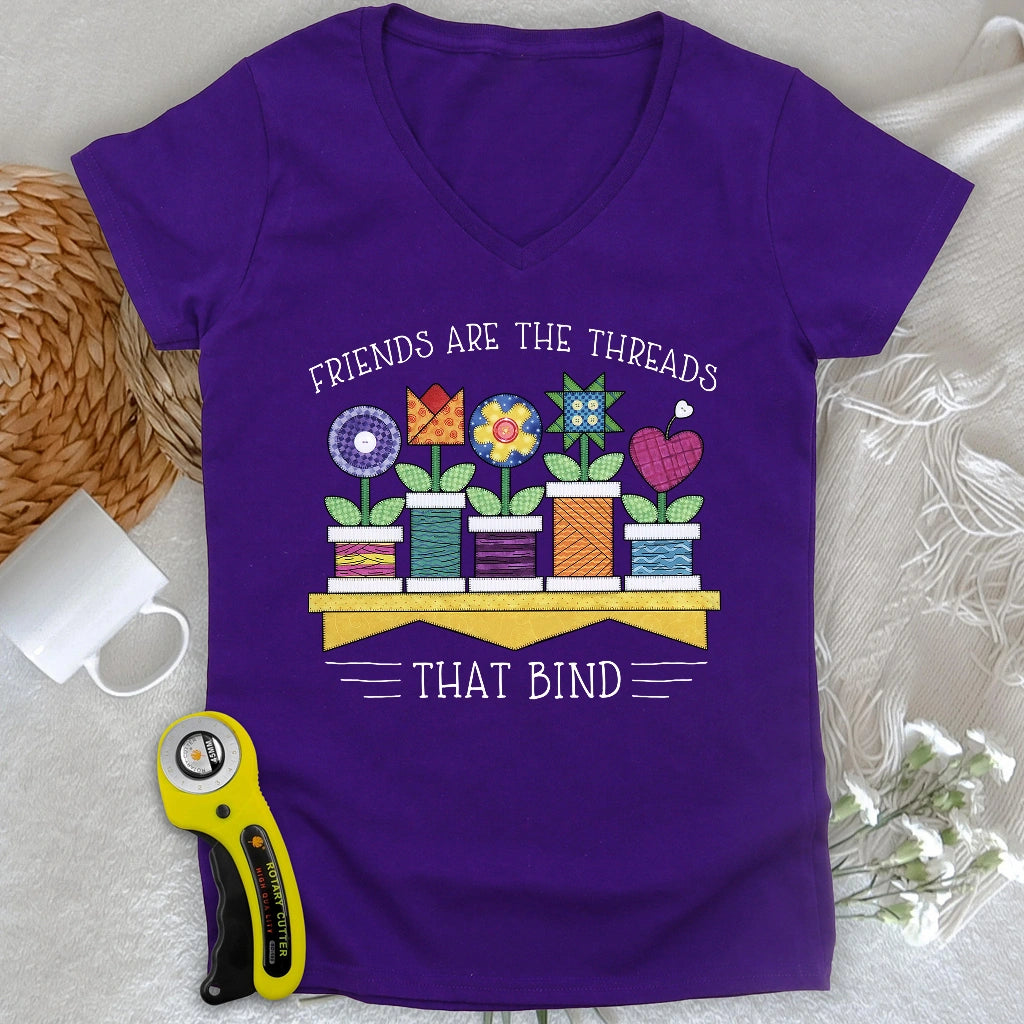 Spool Flowers Lady V-neck