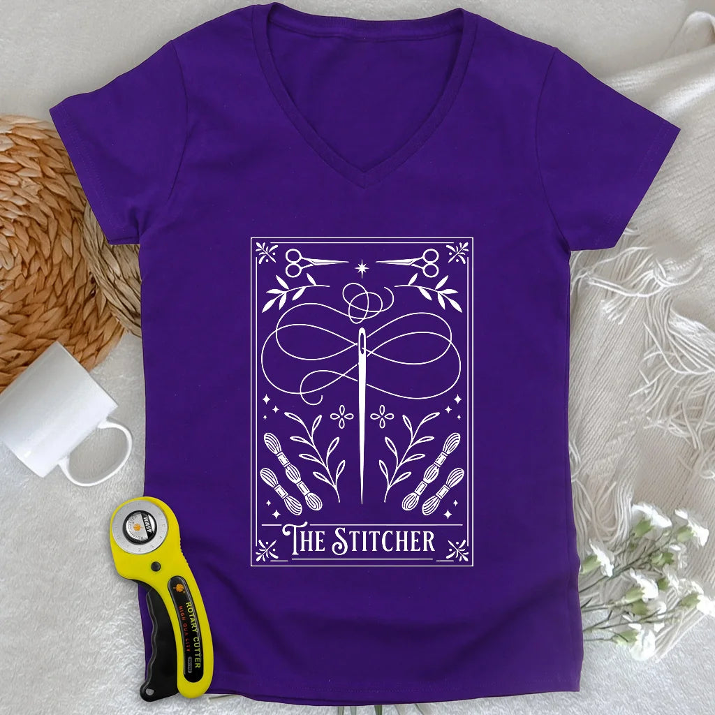 The Stitcher Lady V-neck