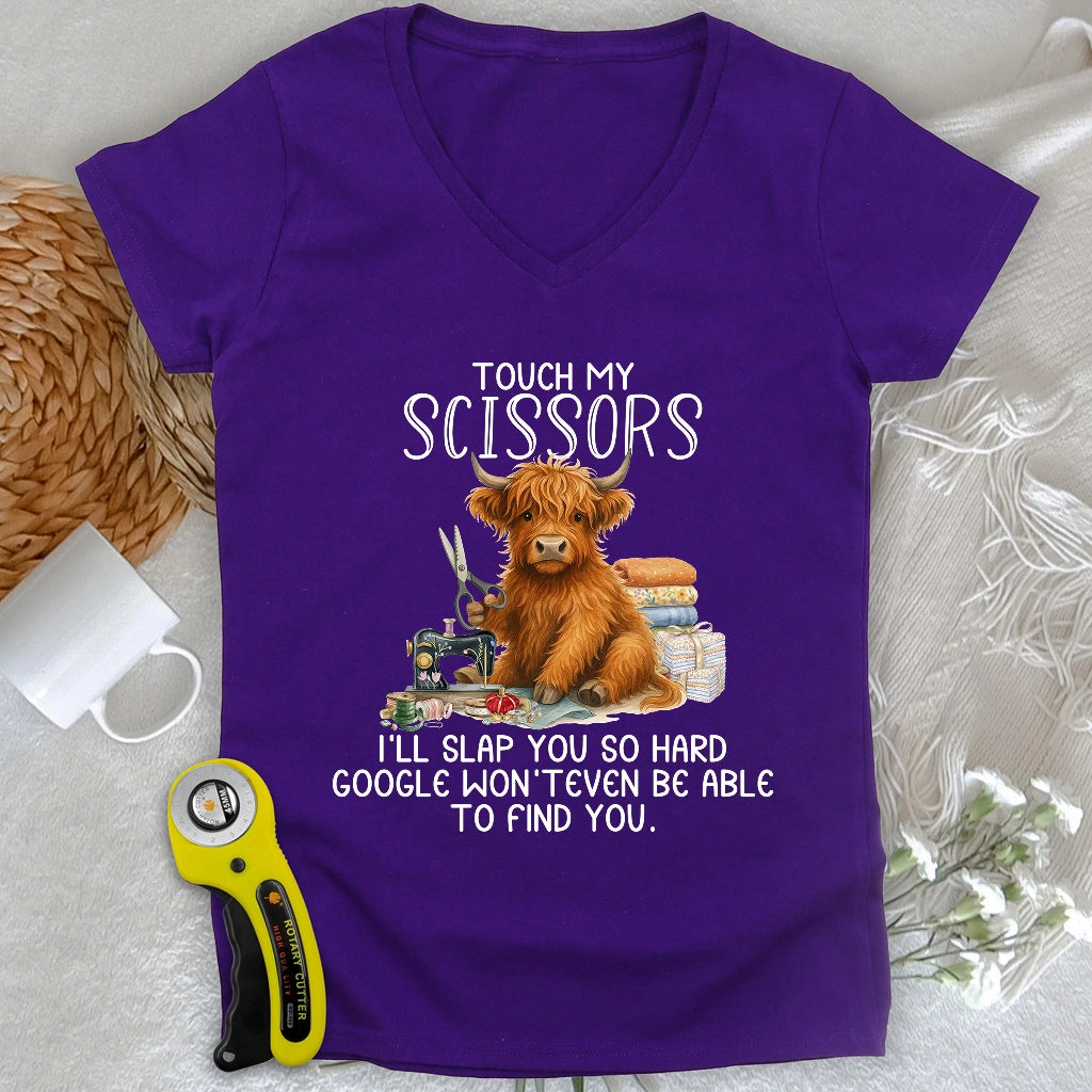 Touch and Slap Lady V-neck