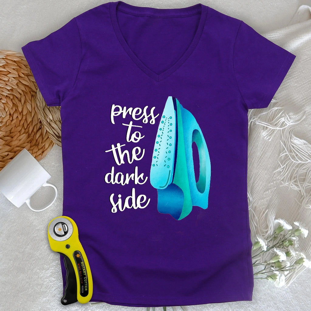 Press to the dark side Lady V-neck
