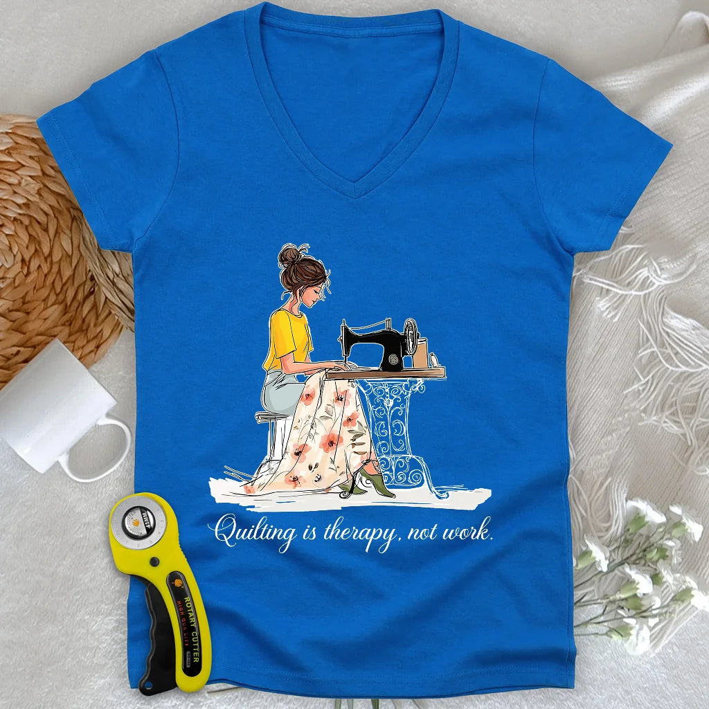 Floral Symphony Lady V-neck