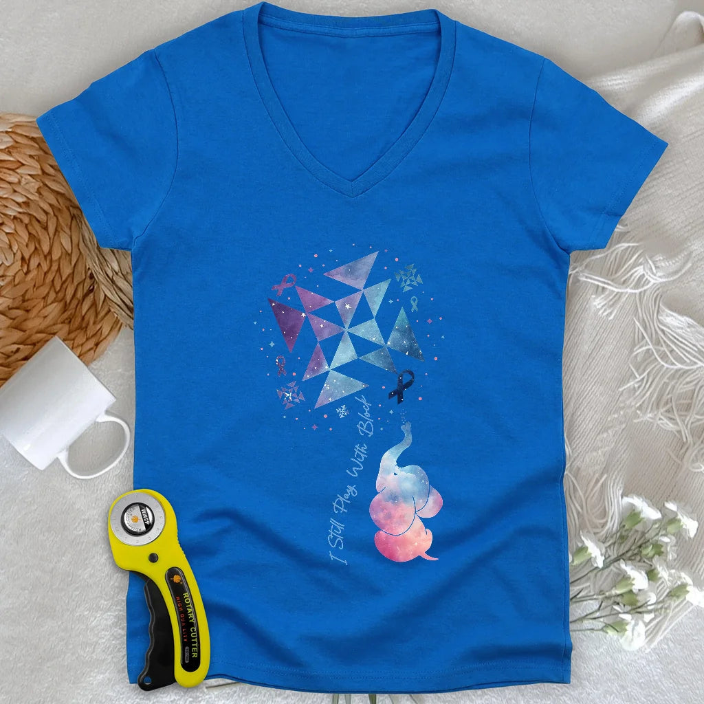 Pinwheel Lady V-neck