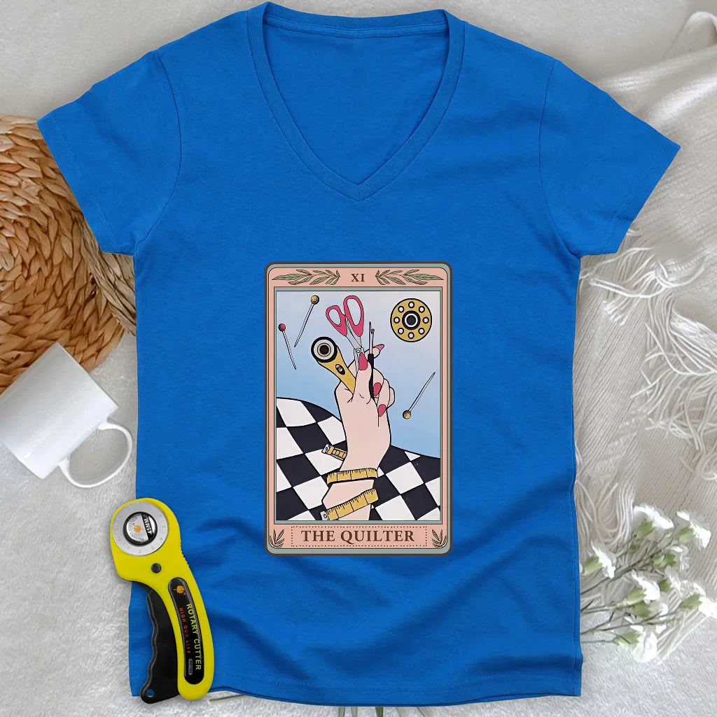 Quilter Tarot Lady Col en V