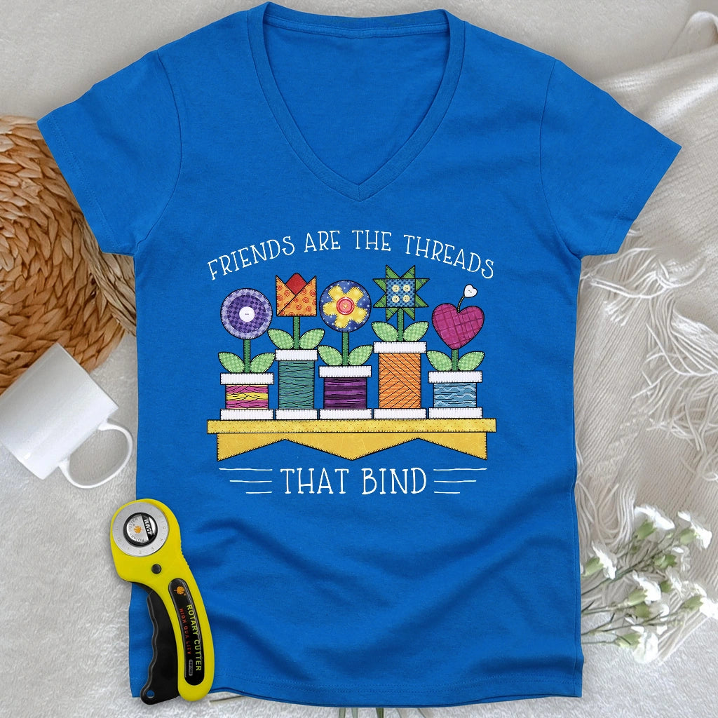 Spool Flowers Lady V-neck