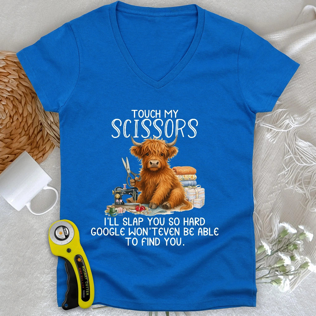 Touch and Slap Lady V-neck