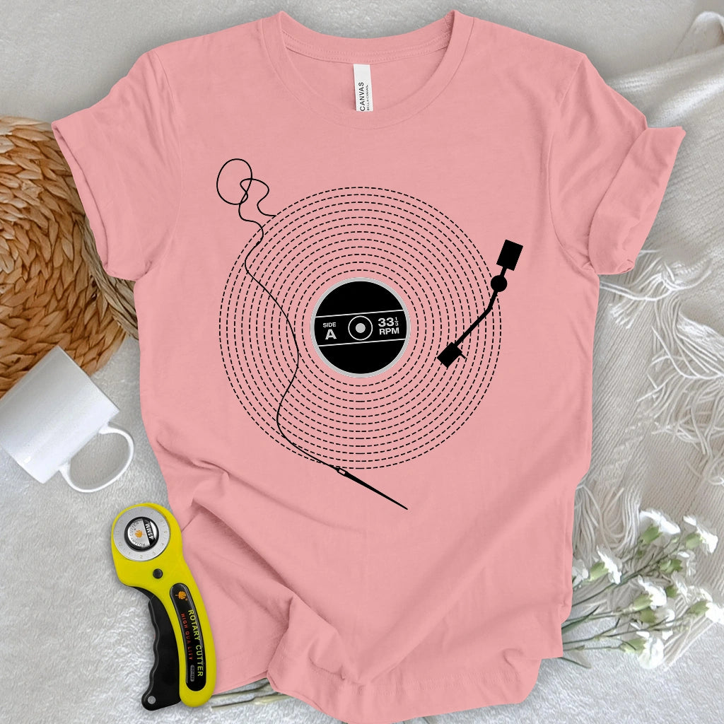 Stitching Vinyl T-shirt