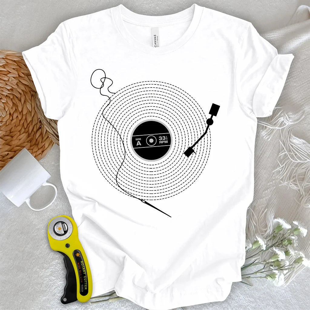 Stitching Vinyl T-shirt