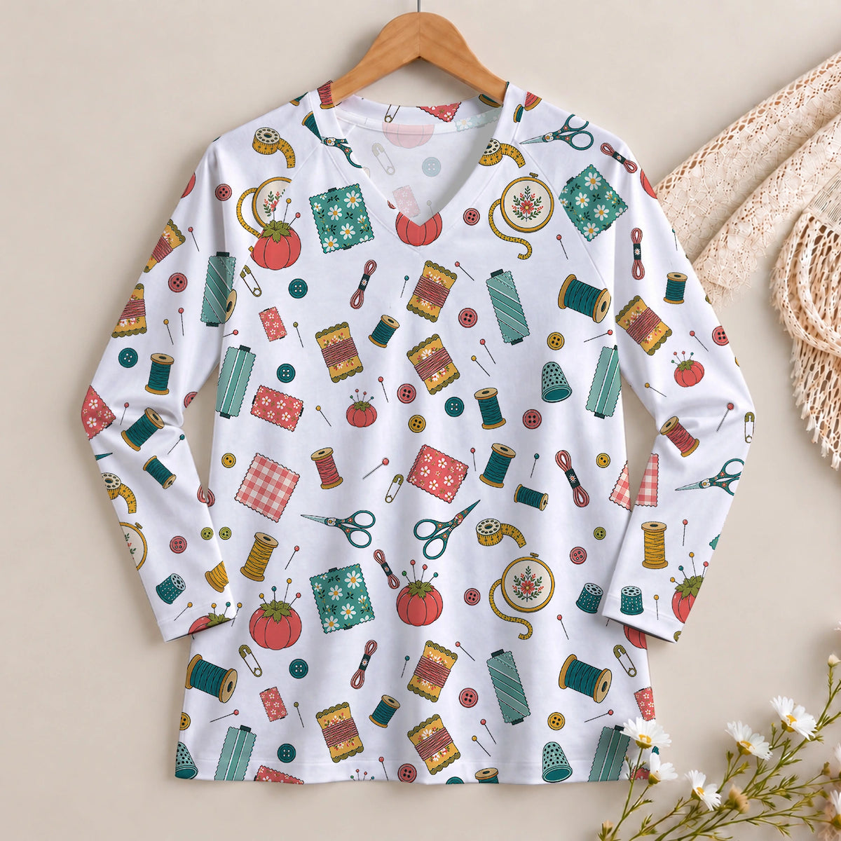 Threads Long Sleeve V-neck