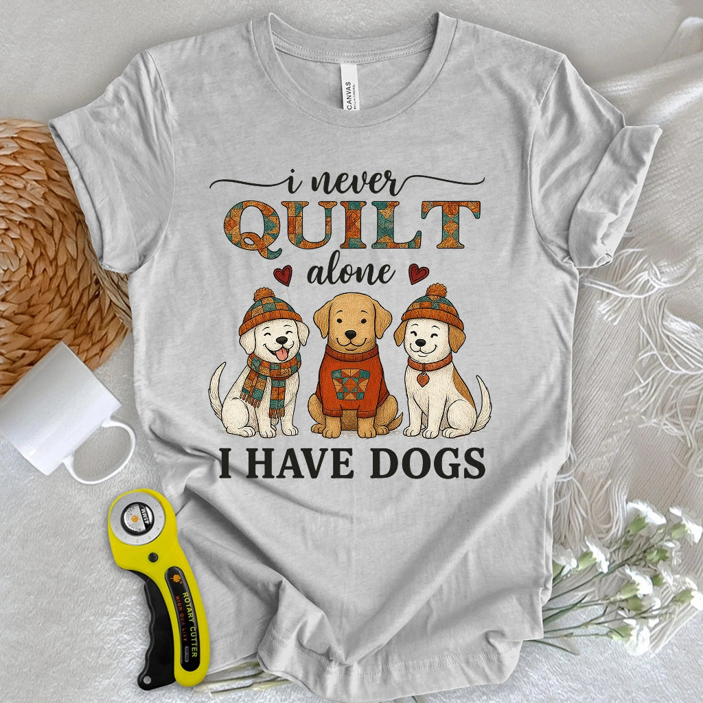 Quilting with Paws T-shirt