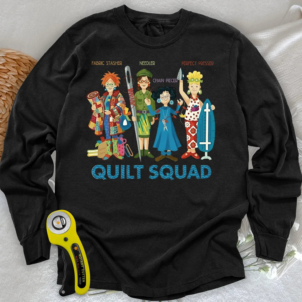 T-shirt Ă manches longues Quilt Squad