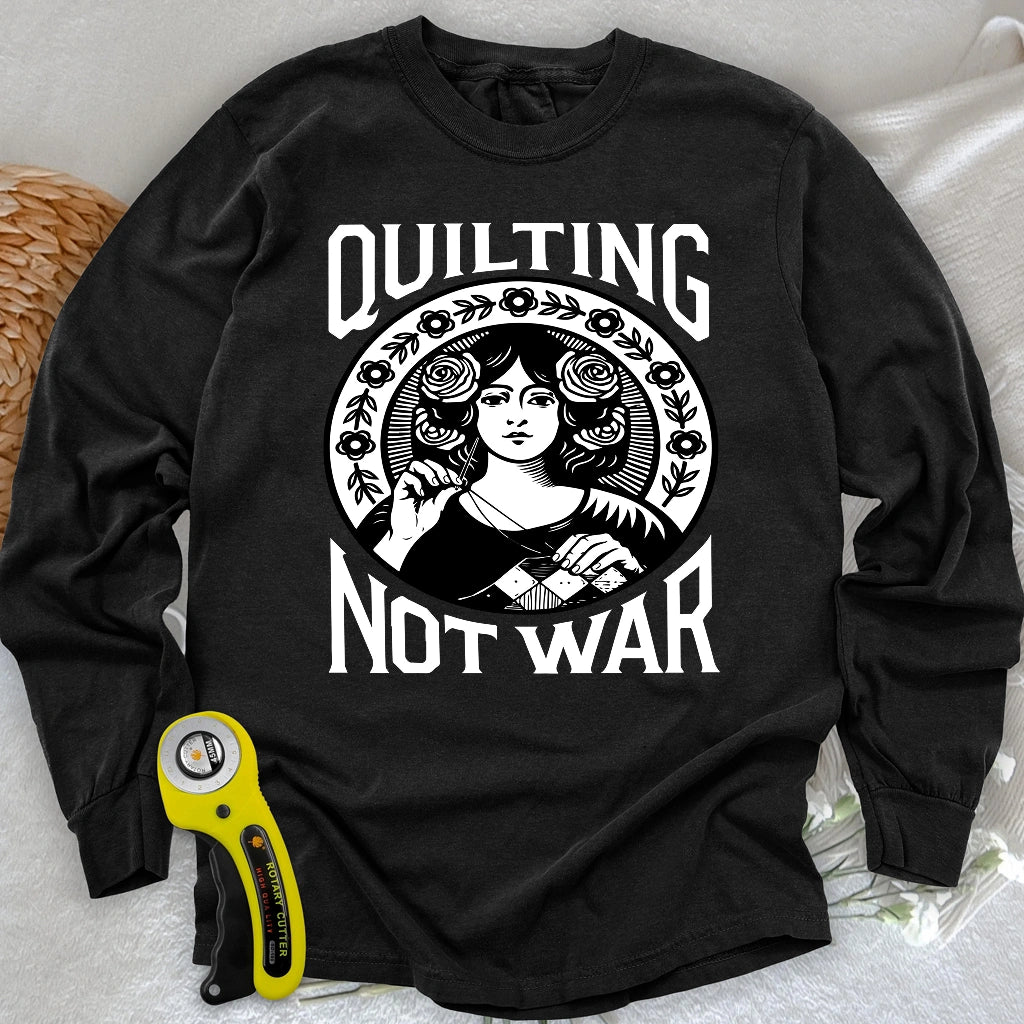 T-shirt manches longues Quilting Not War