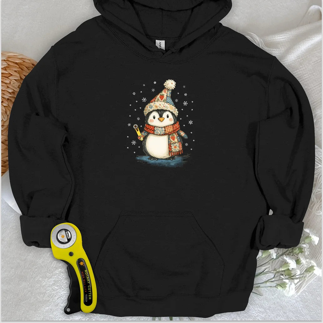 Sweat à capuche Pingouin douillet