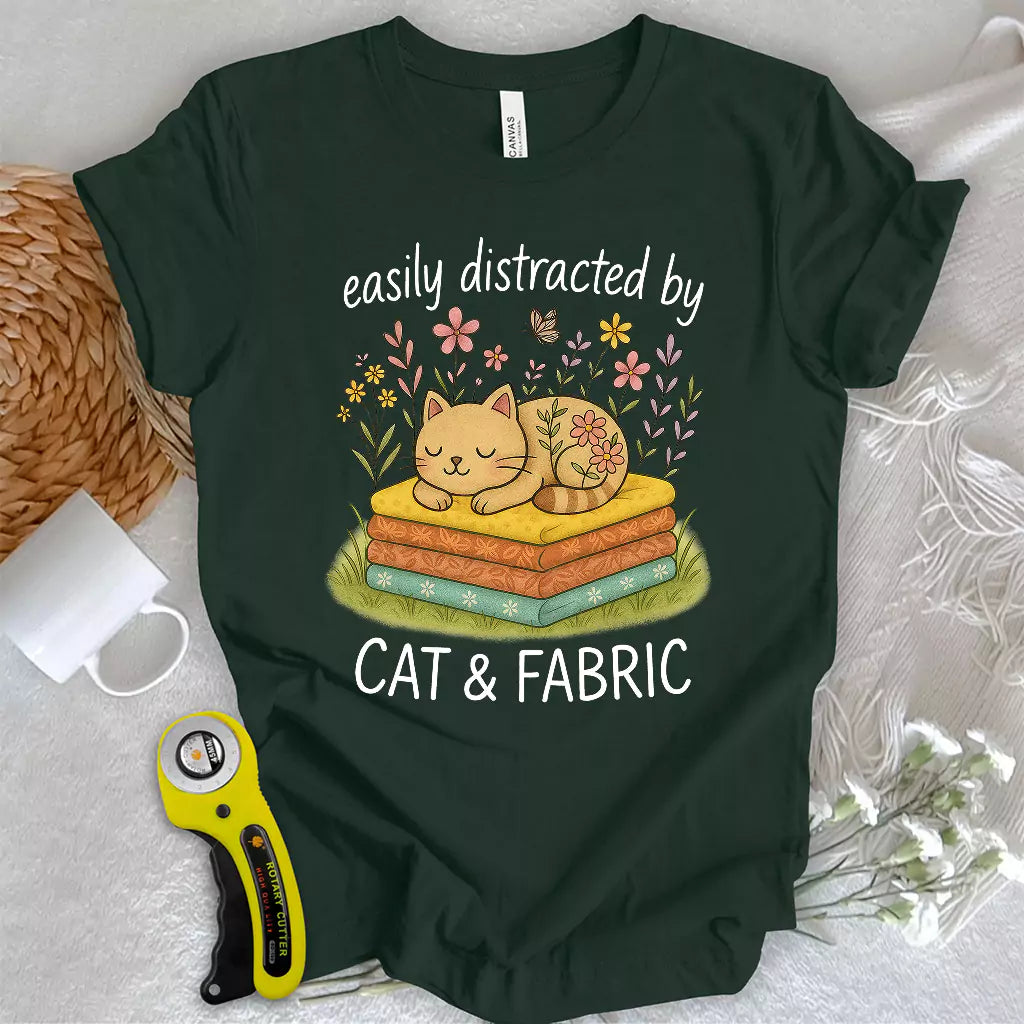 Cat Nap for Quilters T-shirt