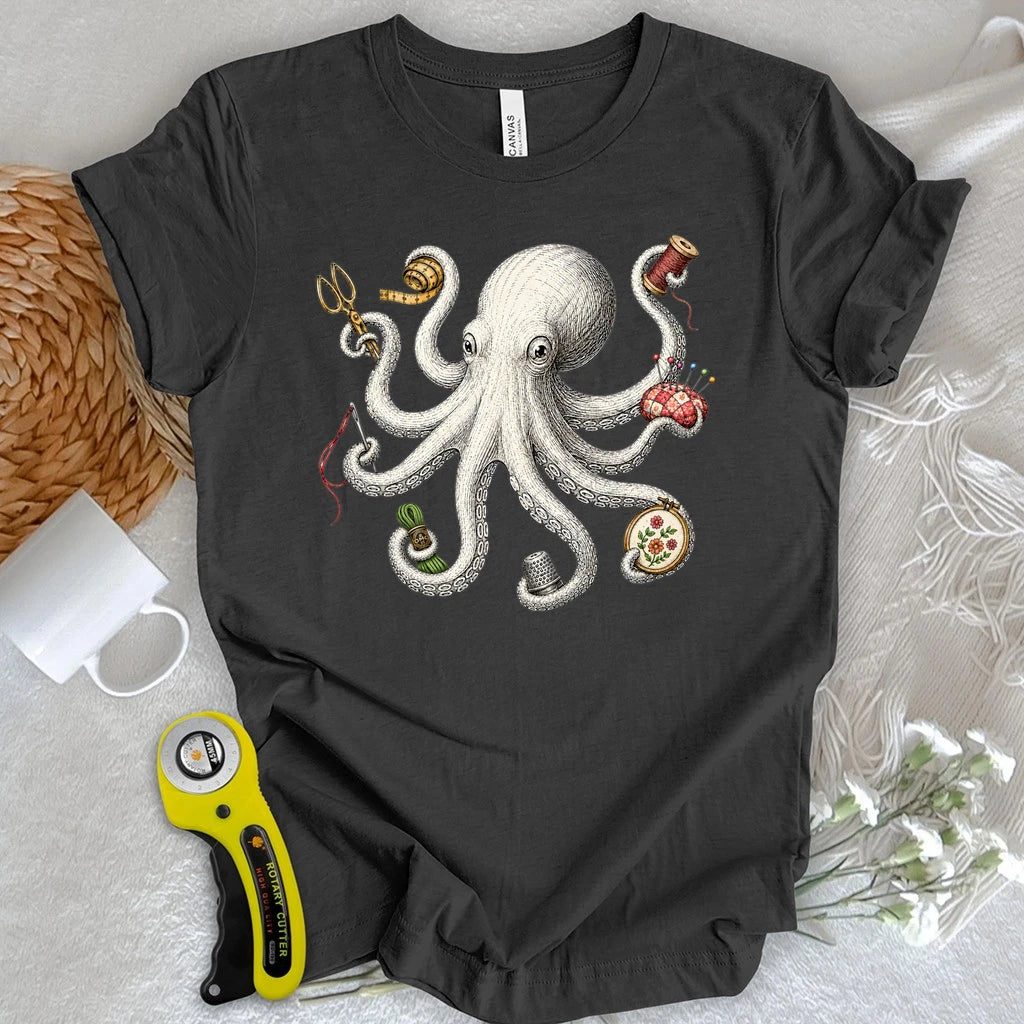 The Embroidery Octopus T-shirt