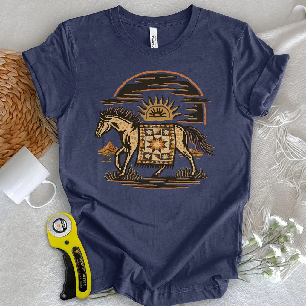 Desert Star Quilt Horse T-shirt