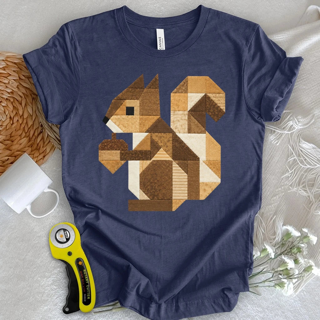 Patchwork Squirrel T-shirt