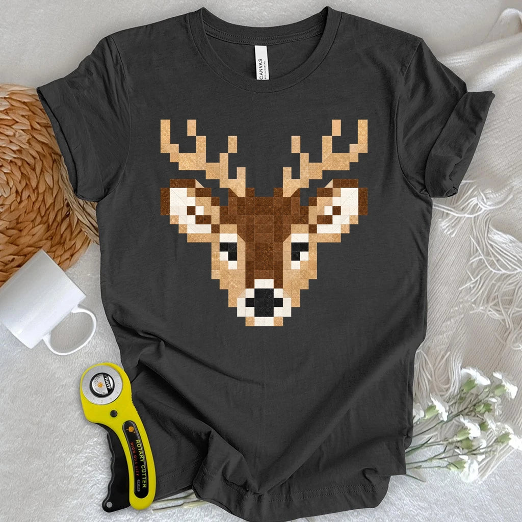 Patchwork Deer T-shirt