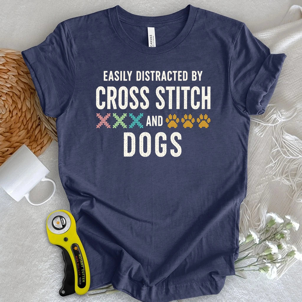 Cross Stitch & Dogs T-shirt