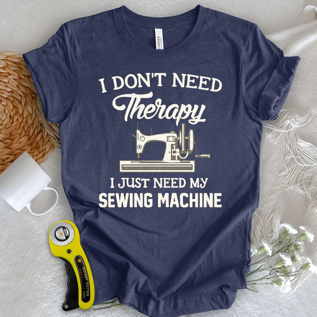 Sewing Machine Therapy T-shirt