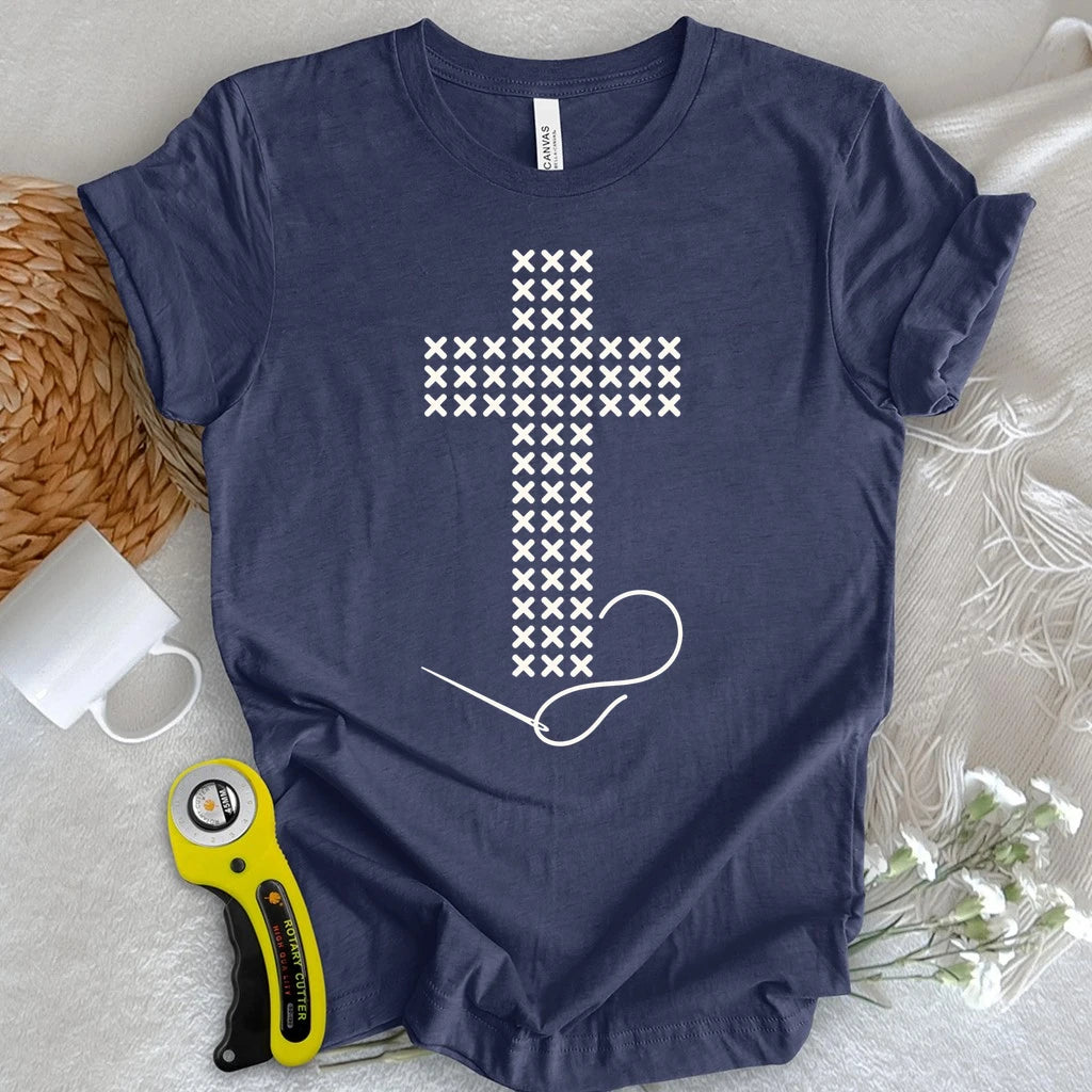 Cross Stitched Faith T-shirt
